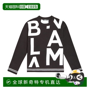 香港直邮潮奢 徽标毛衣童装 Balmain 女童 巴尔曼 1h可退