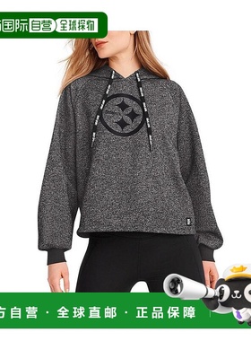 1h可退 【美国直邮】DKNY 女款黑色匹兹堡钢人队Debbie宽松拉链连