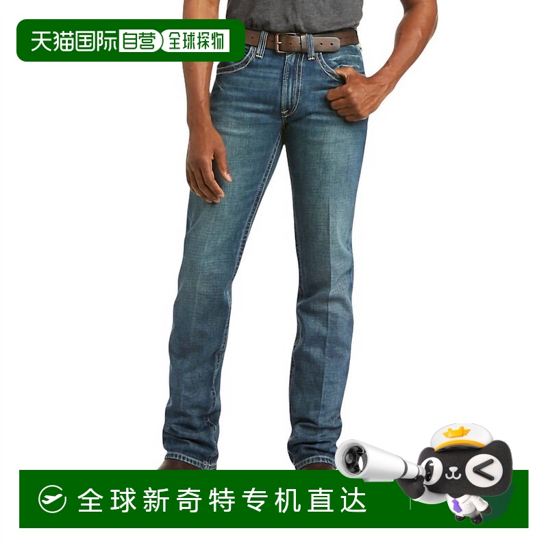 自营ariatMen's M5 Slim Boundary Stackable Straight Leg Jean