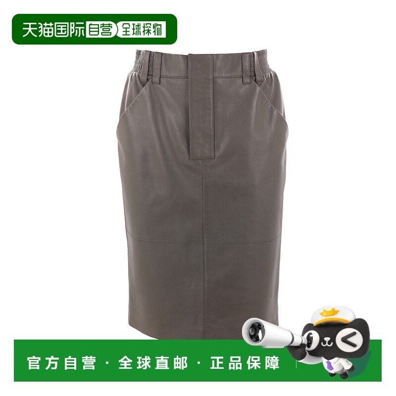 1h可退 香港直邮潮奢 Saint Laurent 圣罗兰 女士 高腰铅笔裙 803