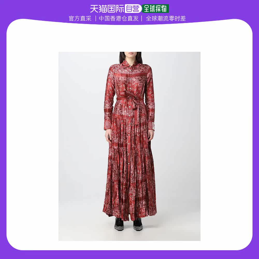 香港直邮潮奢 GOLDEN GOOSE 女士Goose 女士金色连衣裙