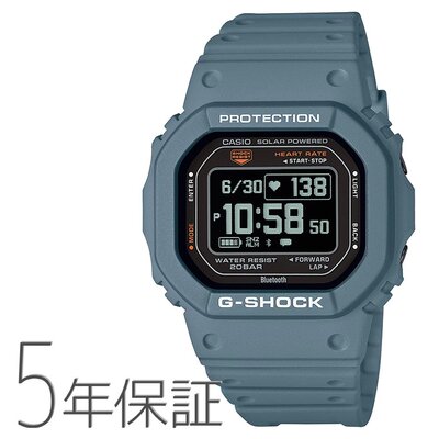 G-SHOCK G-SQUAD 运动智能手机联动数字蓝灰色卡西欧手表男士