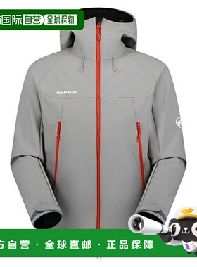 日本直邮Mammut 冬季野外软壳连帽夹克亚洲版型男装夹克 [00774]