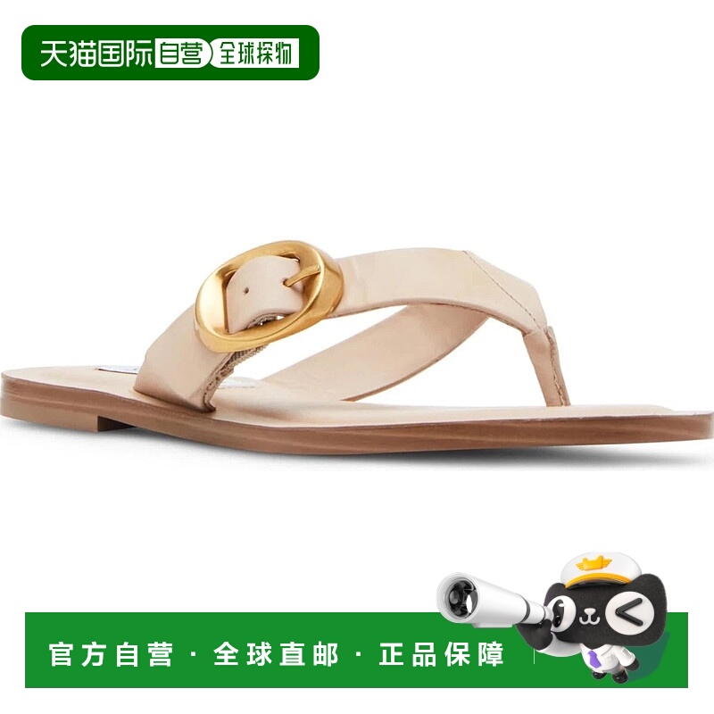 自营Steve Madden Rays Sandals Women'sCream Leather Slip On F