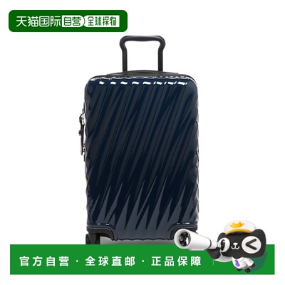 自营欧洲直邮Tumi途明 19 Degree藏青色拉链口袋行李箱男女通用
