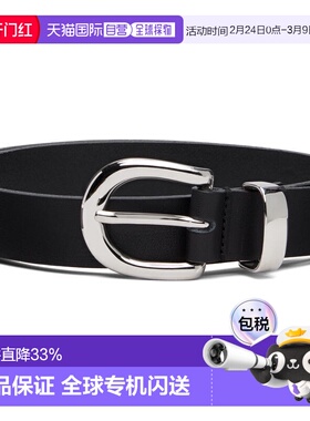 1h可退 香港直邮潮奢 Sunflower 男士 黑色 Simple 2.5cm 腰带 80