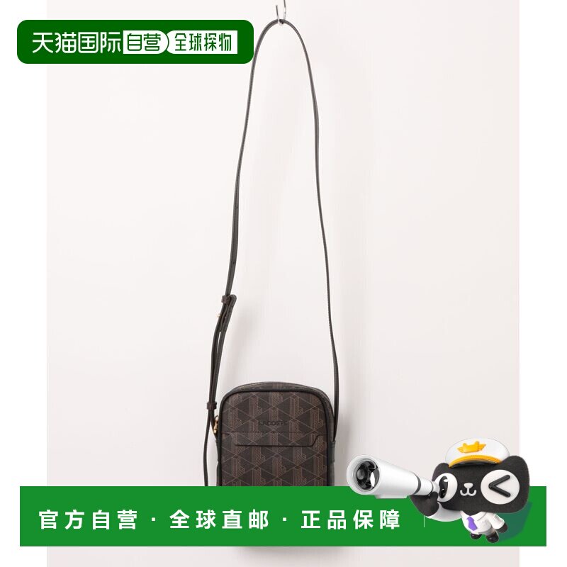 日本直邮LACOSTE 男女同款 PVC皮革风单肩包 金属鳄支付后1h可退