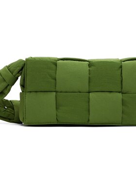 bottegaveneta葆蝶家男士绿色单肩包时尚潮流