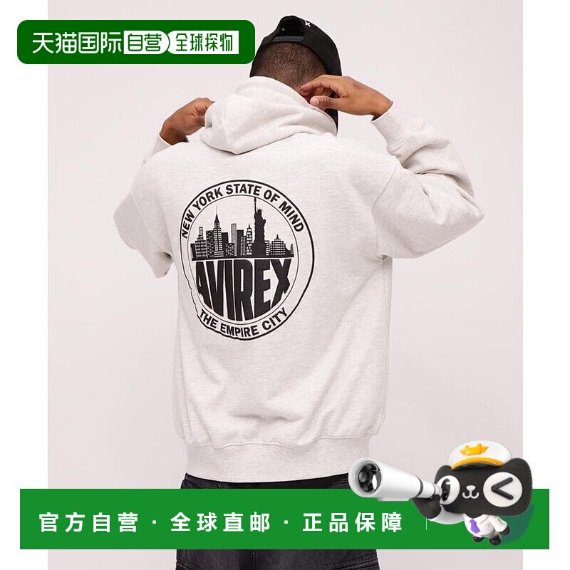 日本直邮AVIREX NEW YORK CITY ESCAPE PULLOVER HOODIE [AV1129E