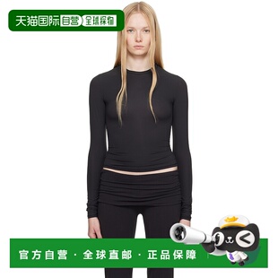 1h可退 香港直邮潮奢 SKIMS 女士 黑色 Fits Everybody 长袖 T 恤