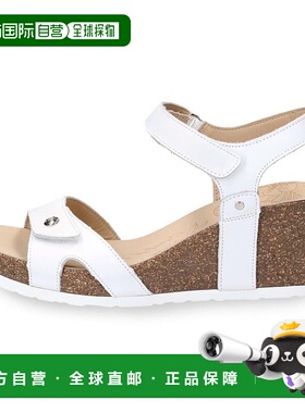 自营 Panama Jack Julia Basics B17 - 女士坡跟凉鞋 - 白色 美国