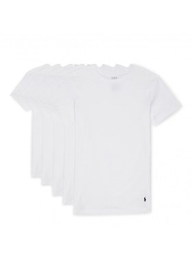 Polo Ralph Lauren 5 件装棉质经典 Crews 5 白色/巡航海军蓝