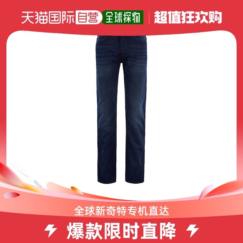 香港直邮Hugo Boss 雨果博斯 暗蓝色棉男士牛仔长裤 Delaware3 1