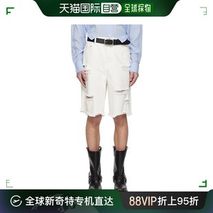 男士 白色做旧牛仔短裤 System 香港直邮潮奢 SH2E3NPCT07M