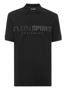 plein sport【美国奥莱】直发 短袖 Polo 衫 Statement - 黑色