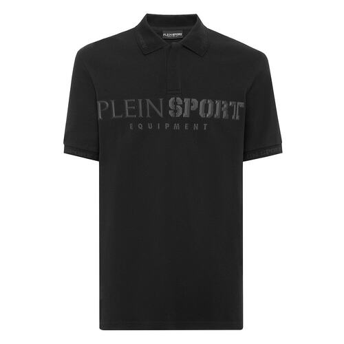 plein sport【美国奥莱】直发 短袖 Polo 衫 Statement - 黑色