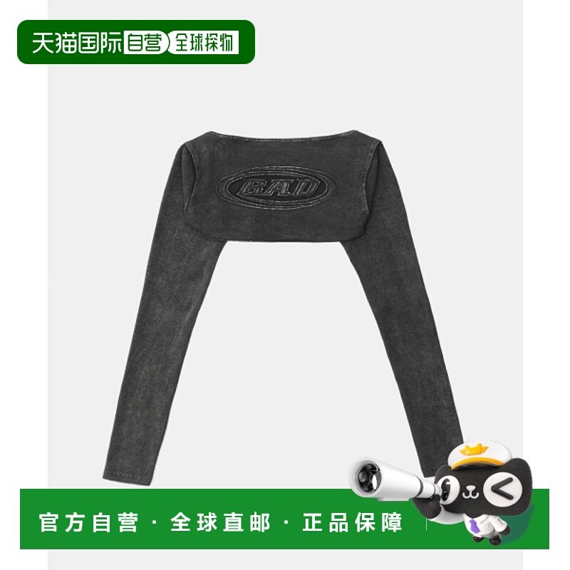 韩国直邮BADBLOOD 女士吊带衫w-cdg25-009 Squad Logo Shrug - Bla