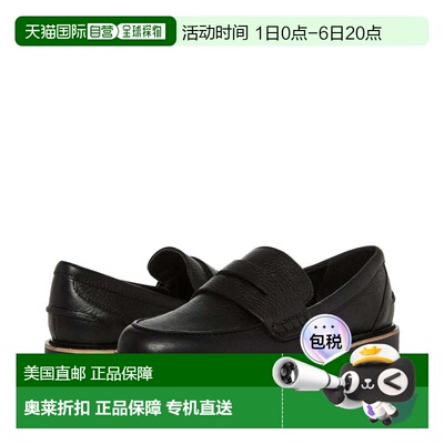 自营Women's Blondo Penny Loafers Black Leather Waterproof Sl