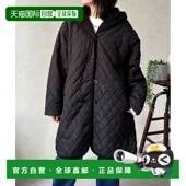 日本直邮LOCUST 贴 女装 1h可退 宽松版 型 quilt 里毛绒连帽外套