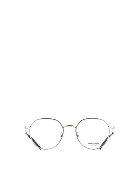SAINT LAURENT 男士眼镜 SL647F002 SS2025 白色 徽标平光镜