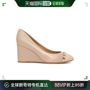 0591379 女士粉色皮革坡跟鞋 FERRAGAMO 香港直邮SALVATORE