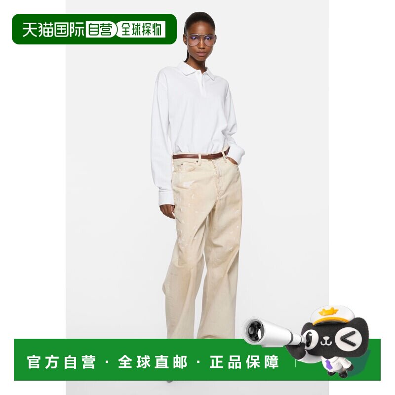 欧洲直邮ACNE STUDIOS(艾克妮) Polo avec logo 1996  blanc女装图片