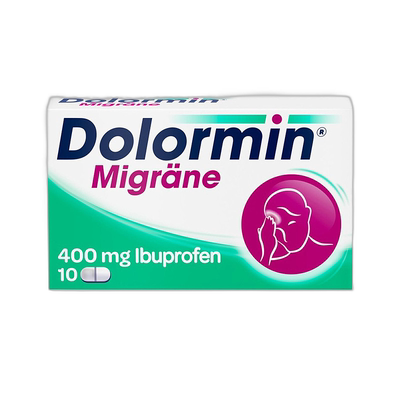 欧洲直邮德国药房Dolormin成人布洛芬偏头痛止疼片10粒缓解止痛