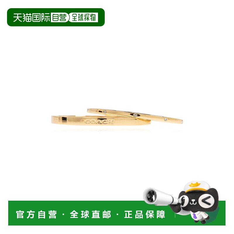 香港直邮COACH 女士手链手镯 37520598GLD710 AW2025 金色 色手链