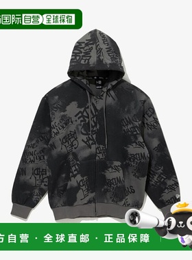 韩国直邮NEW ERA [星域一号][公众] 全绘连帽外套拉链黑色 (14741
