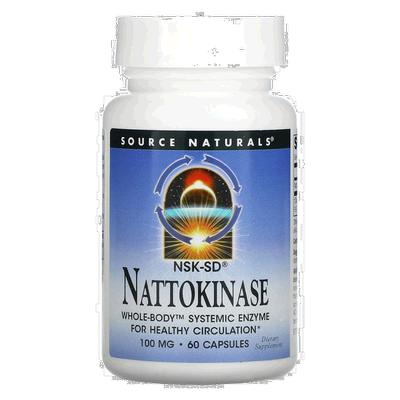 香港直发Source naturals源美纳豆激酶胶囊帮助健康血液流动60粒