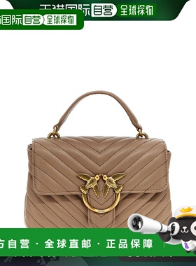 香港直邮PINKO 女士手提包 100044A0GKD01Q AW2025 棕色斜挎包