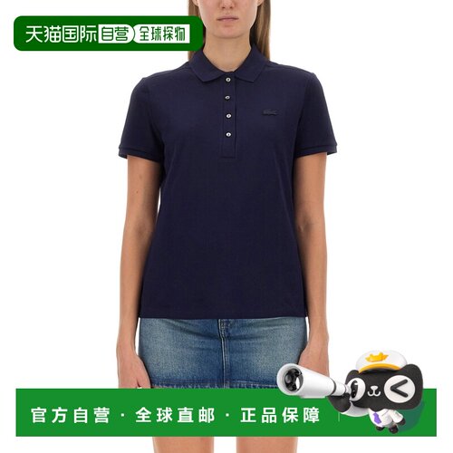 香港直邮LACOSTE 女士POLO衫 PF5462166 SS2026 黑支付后1h可退