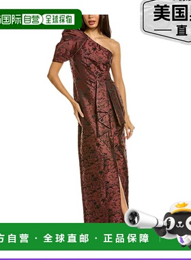 自营 Kay Unger Serena 礼服 - 红色 美国奥莱直发连衣裙长裙