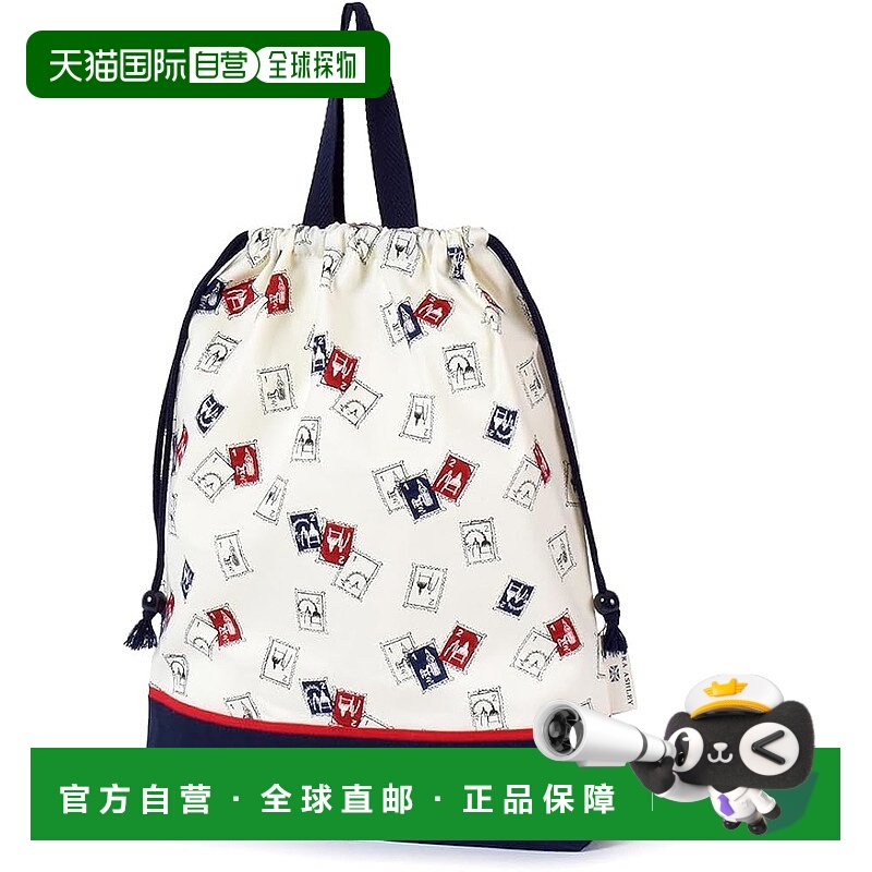 【日本直邮】LAURA ASHLEY Stamps 大号抽绳运动服袋（适用）大号
