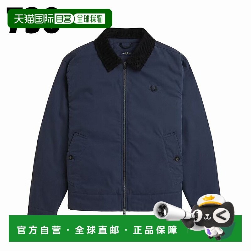 日本直邮Fred Perry 棉质 Caban 夹克 J8535尺码 184（黑色）738W