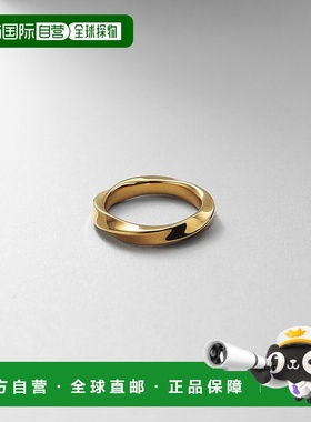 1h可退 日本直邮COCOSHNIK 女士金色螺旋造型戒指 76761276999909