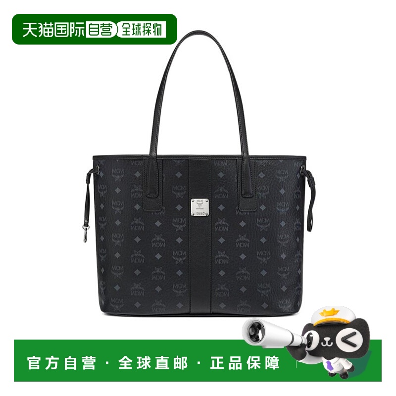 1h可退 香港直邮MCM 女士手提包 MWPEALR05BK CO 黑色 BORSE A SP