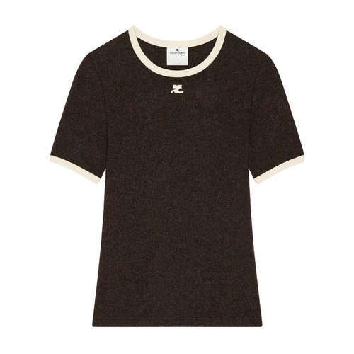 Courreges 短袖针织T恤 426JTS017JS0262 【付后1h可退】