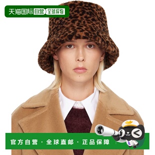 1h可退 香港直邮MaxMara 麦斯玛拉 女士 棕色 Figura 渔夫帽 2524