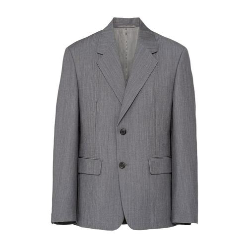Prada 单排扣羊毛西装外套 UGM16913C6S231