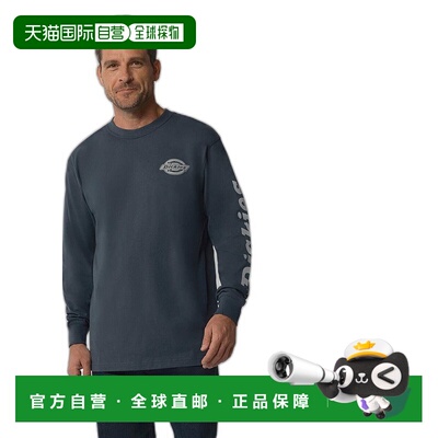 自营 Dickies Long Sleeve Heavyweight Logo T-Shirt - airforce