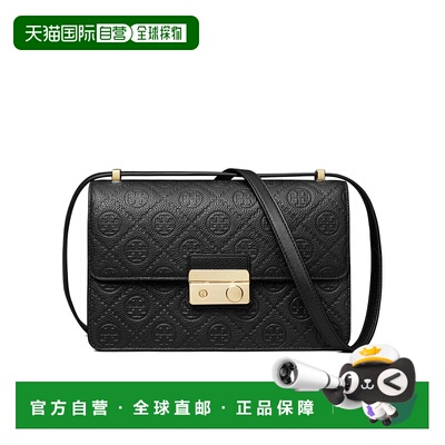 香港直邮TORY BURCH 女士斜挎包 175326001 AW2025 黑色 T-Monogr