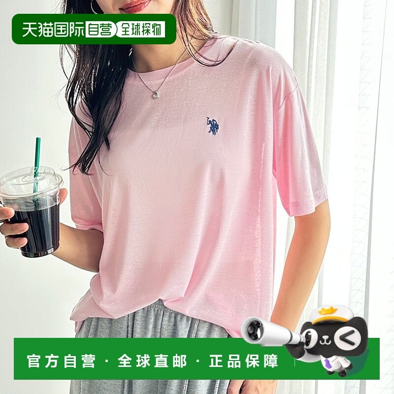 日本直邮U.S. POLO ASSN. 一点刺绣宽松T恤 上衣[R04609EW018400]