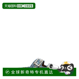 女士 香港直郵潮奢 Fendi 芬迪 8X8326AOTM金色牛皮 雙帶平底拖鞋
