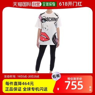 女士印花T恤 莫斯奇诺 Moschino 香港直邮潮奢