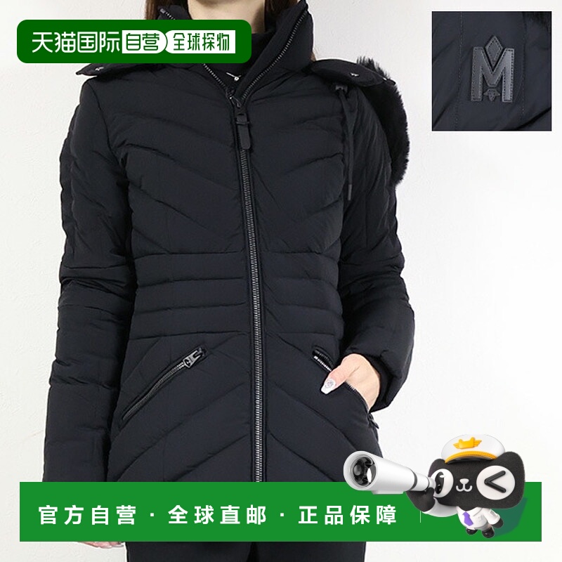 日本直邮MACKAGE NADIA-SH 羽绒服女士外套立领带帽带毛领