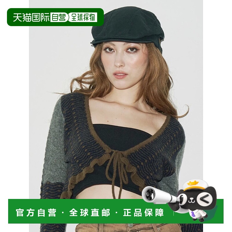 1h可退 日本直邮EVRIS 女装 宽松豹纹棉质贝雷帽 3725510003