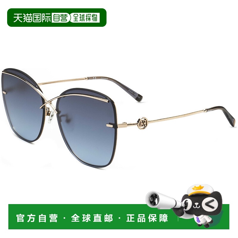 自营 Escada女式61毫米蓝色太阳镜-金色 美国奥莱直发艾斯卡达