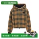 香港直邮Burberry Cropped 巴宝莉 1h可退 女士 驼色 Check Fleec