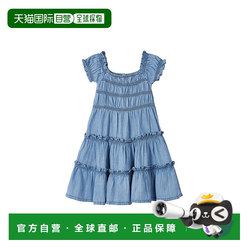 自营 mayoral蓝色分层夏季连衣裙 - 蓝色 美国奥莱直发